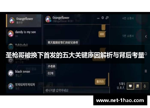 圣枪哥被换下首发的五大关键原因解析与背后考量